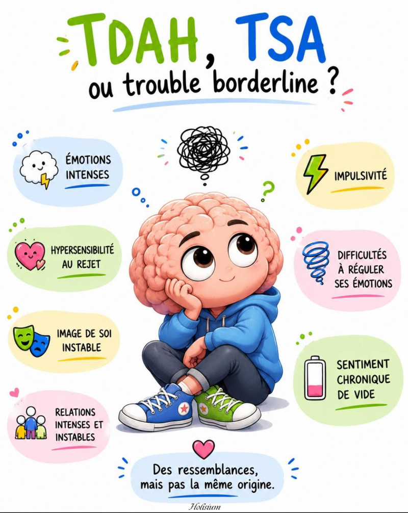 TDAH, TSA & TPB ou Trouble de la Personnalité Borderline