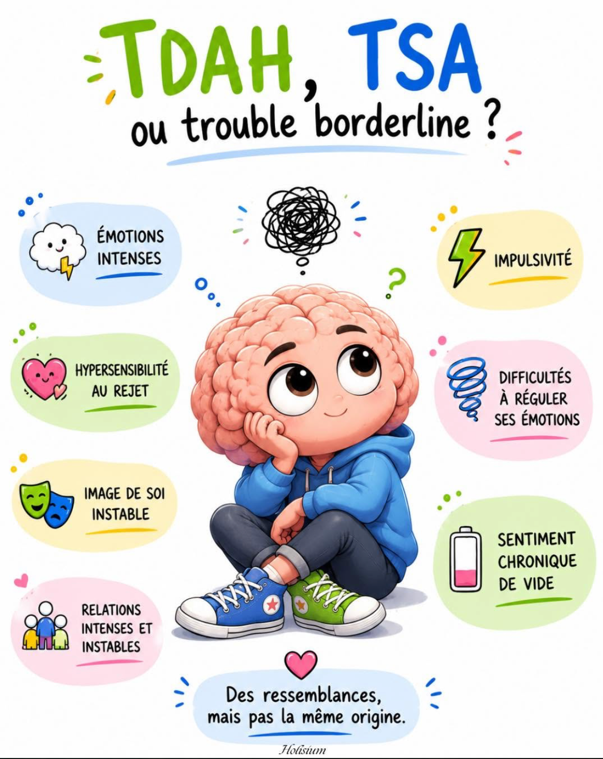 TDAH, TSA & TPB ou Trouble de la Personnalité Borderline