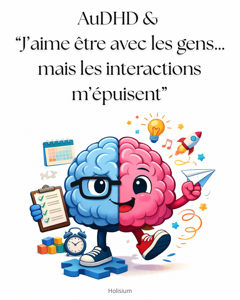 AuDHD & « j’aime être avec les gens… mais les interactions m’épuisent »