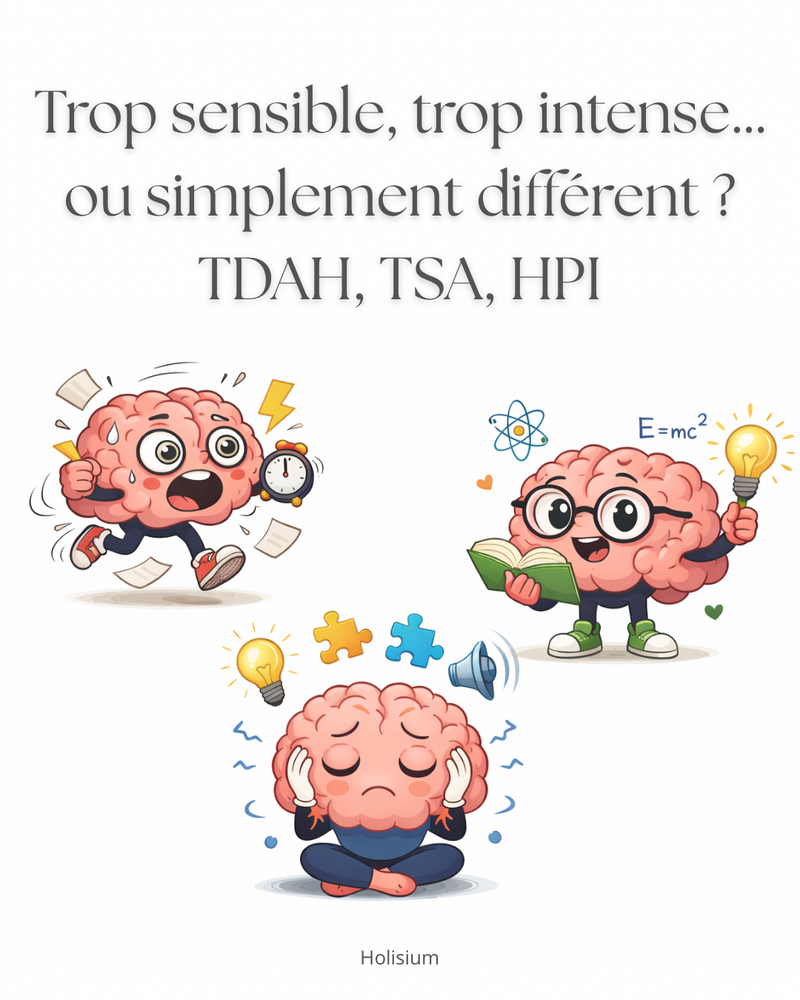TDAH, TSA & HPI : Trop sensible, trop intense ou simplement différent ?